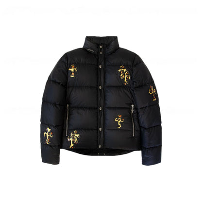 Chrome Hearts Special Order (1/1) Leopard Cross Patch Puffer Jacket