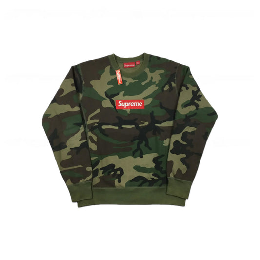 Supreme Woodland Camo Box Logo Crewneck