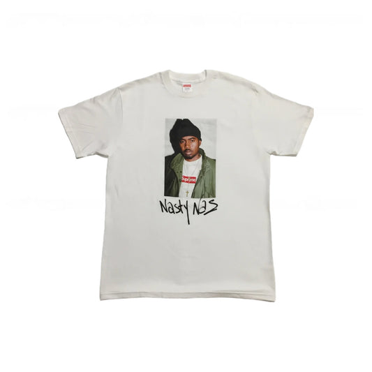 Supreme Nas White Photo Tee